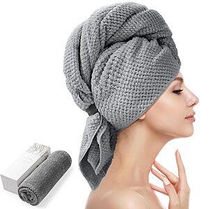Amazon – YFONG 26.3 x 40-Inch Microfiber Hair Towel Wrap - $5.97–$7.79 w/ Code