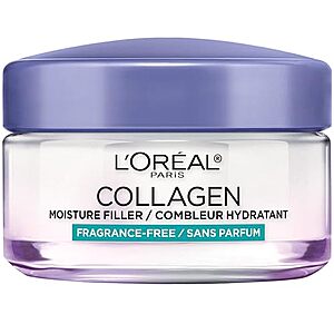 [SnS, AC] $6.50* | 1.7-Oz L'Oreal Paris Collagen Moisture Filler Face Moisturizer (Fragrance-Free) at Amazon
