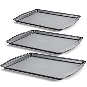 Amazon – Gymdin 3-Piece Carbon Steel Baking Sheet Set - $16.49 w/ Code