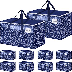 Amazon – HomeHacks 100L Moving Bags, 10-Pack (Blue) - $21.59 w/ Code