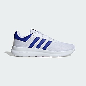 Adidas Lite Racer 4.0 Shoes, Cloud White / Lucid Blue / Lucid Blue, $27.30, FS, adidas