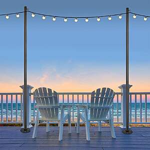 Excello Global Products 10 ft. String Light Pole, 2-pack $64.99 Free Shipping Costco.com