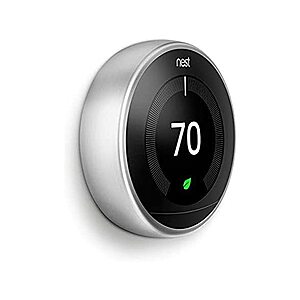 Google Nest Learning Thermostats: Grade A Refurbished $87.53