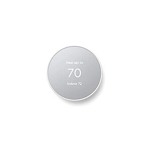 Google Nest Thermostat - Smart Thermostat for Home - Programmable Wifi Thermostat - Snow New; Open Box $66.49
