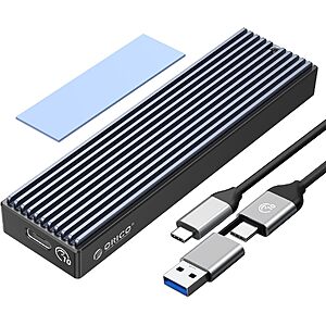 ORICO M2PVM M.2 NVMe & SATA SSD Enclosure w/ USB 3.1 Gen 2 10Gbps $11.53 + Free Shipping w/ Prime or on $35+