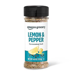[SnS] $1.14* | 4.5-Oz Amazon Grocery Lemon Pepper Seasoning Salt at Amazon
