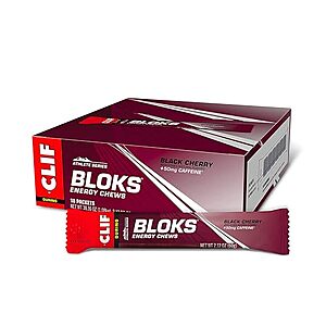 [SnS, AC] $17.88 | 18-Pack 2.12-Oz Clif Bloks Energy Chews (Black Cherry) at Amazon