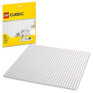 LEGO Classic White Baseplate (11026, 32x32 Studs) $4.99 + Free Shipping w/ Prime or on $35+