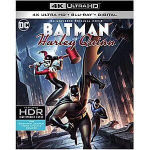 DCU: Batman and Harley Quinn (4K Ultra HD + Blu-ray + Digital) $12.99 Amazon.com