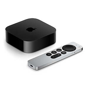 Apple TV 4K 128GB with Ethernet MN893LL/A $149 @ Walmart