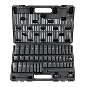 VEVOR 48-Piece 3/8" Drive Impact Socket Set, SAE/Metric $29.06 Shipped