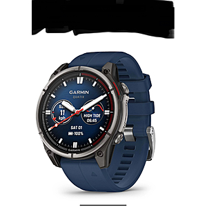 Garmin quatix 8 47-mm AMOLED Sapphire Titanium Bezel Smartwatch