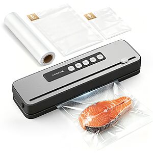 DREAME VS20 Food Vacuum Sealer, 65kPa Compact Sealer, 5 Modes with Cutter $39.99