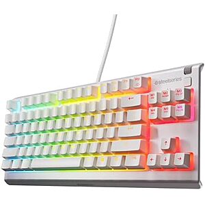 $34.99* | SteelSeries Apex 3 TKL White RGB Gaming Keyboard at Amazon