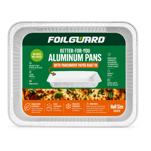 FoilGuard Parchment Lined Aluminum Tins & Lids- All Sizes $29.99