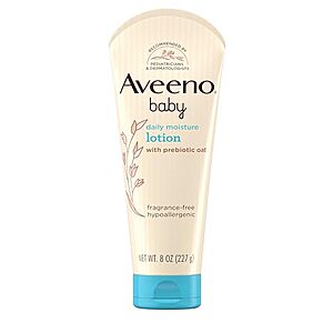 [SnS, AC] $2.84 | 8-Oz Aveeno Baby Daily Moisture Body Lotion (Fragrance-Free) at Amazon