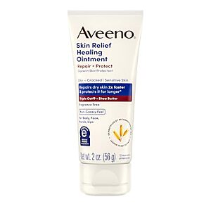 [SnS, AC] $2.22* | 2-Oz Aveeno Skin Relief Healing Ointment w/ Triple Oat & Shea Butter (Fragrance-Free) at Amazon