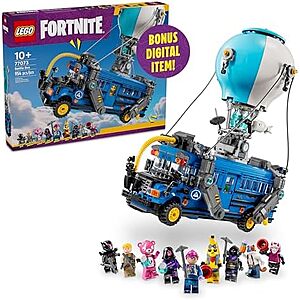 $79.99* | 954-Piece LEGO Fortnite Battle Bus Building Toy Set (77073) at Amazon