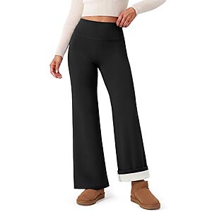 Amazon – CAMPSNAIL Women's Fleece-Lined Wide-Leg Pants - $19.99 w/ Code