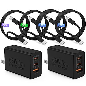 Amazon – COONCXEN 65W USB-C Charger Block Set - $17.99 w/ Code