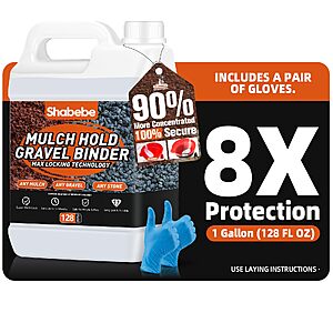 Amazon – Shabebe 1-Gallon Landscaping Rock Glue - $15.00 w/ Code