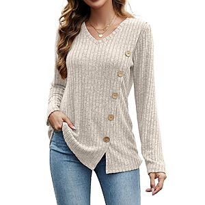 Amazon – Dimur Women's Long-Sleeve Tunic Top - $5.99 w/ Code