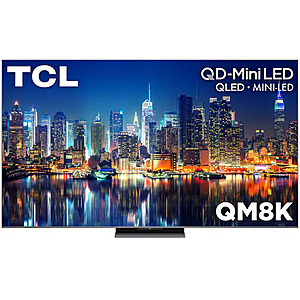 TCL 75" Class QM8K Series 4K UHD HDR QD-Mini LED Smart TV with Google TV - $1399.99 @ Best Buy