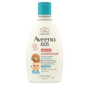 [SnS, AC] $4.12 | 12-Oz Aveeno Baby Coily Hair Conditioner (Conditioner, Coily) at Amazon