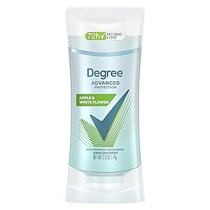 [SnS, AC] $2.49 | 2.6-Oz Degree Advanced Protection Antiperspirant Deodorant (White Flowers and Lychee) at Amazon