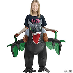 Kids Inflatable Dragon Ride On Costume $26.67