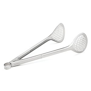 Cuisipro Stainless Steel Wide Grill/Fry Tongs, 12-Inch $7.99