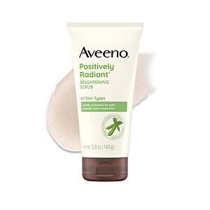 5-Oz Aveeno Positively Radiant Brightening Daily Face Wash Scrub $4.83 w/ S&S + Free Shipping w/ Prime or on $35+