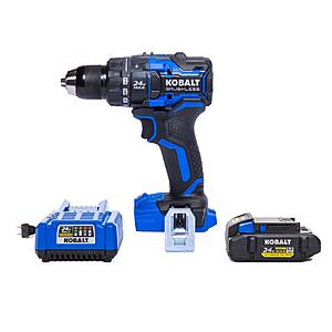 Kobalt XTR 24V 1/2" Brushless Cordless Drill Driver w/ 4.0Ah Battery & Charger $99 + Free Shipping