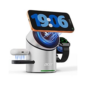 Acer 3-in-1 MagSafe Wireless Charging Station for iPhone, Apple Watch & AirPods $39.98 + Free Shipping