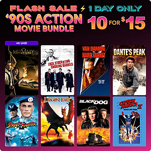 Fanflix: 10-Universal Studios 90s Action Digital Movies $15