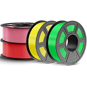 [Prime] $41.79* | 4-Pack 1.1kg JAYO 3D Printer Filament: High Speed 1.75mm PLA (various) at Amazon