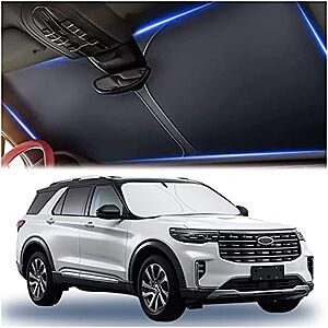 [AC] $5.93* | 57" x 32" Aokdom Automotive Windshield Sunshade w/ Storage Bag at Amazon