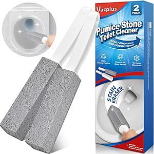 [SnS, AC] $4.54* | 2-Pack Vacplus Pumice Stone Toilet Bowl Cleaner at Amazon
