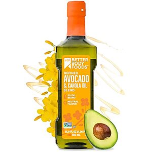 [SnS] $7.03 | 16.9-Oz BetterBody Foods Refined Avocado Canola Oil Blend at Amazon