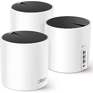 [Resale] $74.99* | 3-Pack TP-Link Deco AX3000 WiFi 6 Mesh System (Deco X55) (Used - Like New) at Amazon