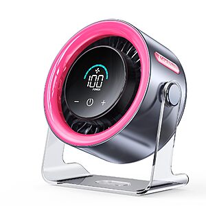 [Prime] 5.8" Coolhill 2-in-1 Rechargeable 100-Speed Small Desk Fan $10.49 + Free Shipping