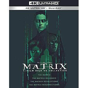 $39.99* | The Matrix: 4-Film Déjà Vu Collection (4K Ultra HD + Blu-ray) at Amazon
