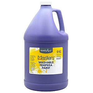 128 oz Handy Art Little Masters Washable Tempera Paint(Violet/Blue) $15.12 + Free S&H w/ Prime or $35+