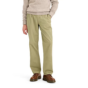 Dockers Men's Straight Fit Pleated Casual Chino Pants (New British Khaki) $10.88 + Free S&H w/ Walmart+ or on $35+
