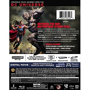 DCU: Death of Superman (4K Ultra HD + Blu-ray) $12.99 Amazon.com