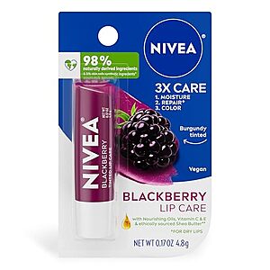 [SnS] $2.37* | 0.17-Oz NIVEA Blackberry Lip Care Balm at Amazon