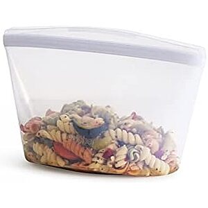 [NEW, SnS] $14.24 | Stasher Premium Reusable Silicone Leak-Free Food Storage Bowl, Clear, 4-Cup at Amazon