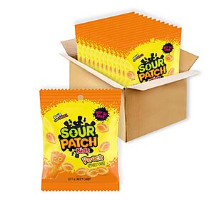12-Pack 3.56-Oz Sour Patch Kids Candy (Peach) $7.43 w/ S&S + Free Shipping w/ Prime or on $35+