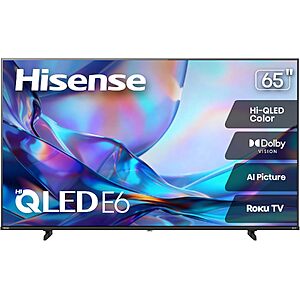 65" Hisense E6SR Series Hi-QLED 4K UHD TV $400 + Free S&H