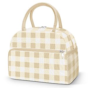 [Lightning Deal]Coobiiya 10L Insulated Cooler LunchBox Tote (Beige) $5.09 + Free S&H w/ Prime or $35+
